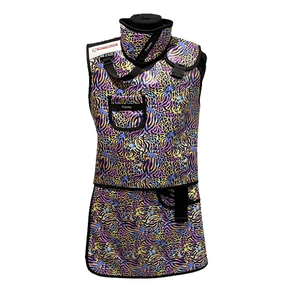 safari print lead apron