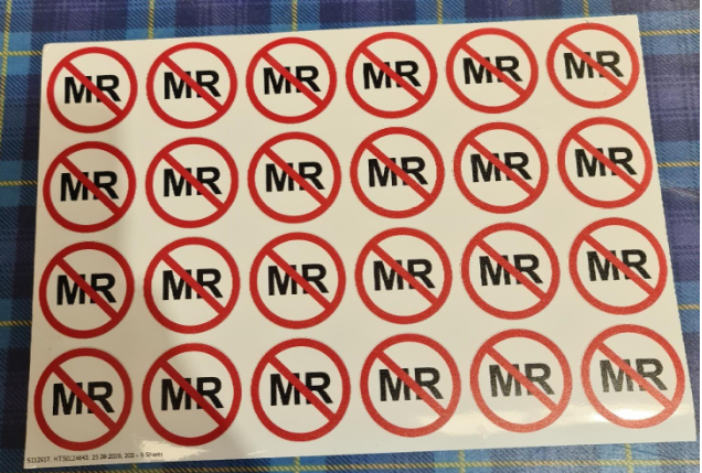 MRI Stickers - Sheet of 24