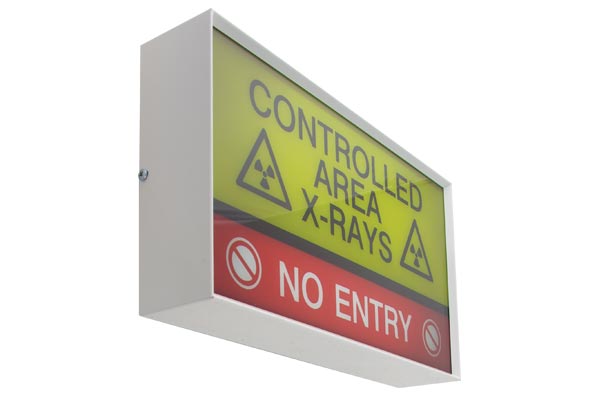 Wall-Mounted LED Warning Lightbox Full