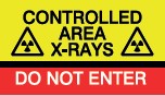 Wall-Mounted LED Warning Lightbox Do Not Enter Yellow and Red