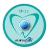 CF-23: DentalMark 2.3mm CT ball on denture sized label (110 labels per box)