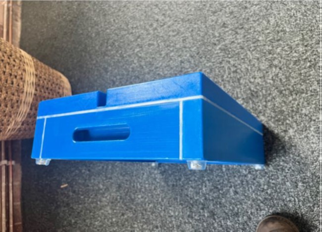 Perspex Lateral Foot Block 36x30x10cm- with 15mm Slot