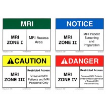 MRI Zone Signs - Reflective