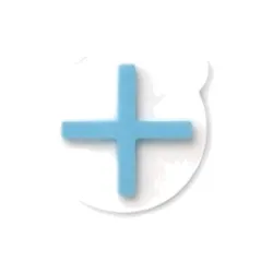 CT Mark 1.2cm CT Cross on Round Label (50 per Box)