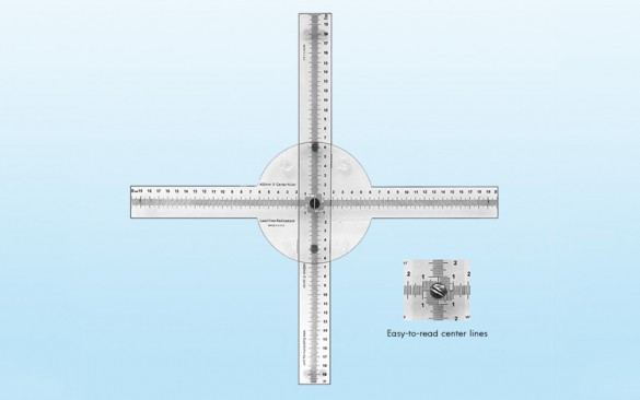 Cross Shaped X-Ray Ruler