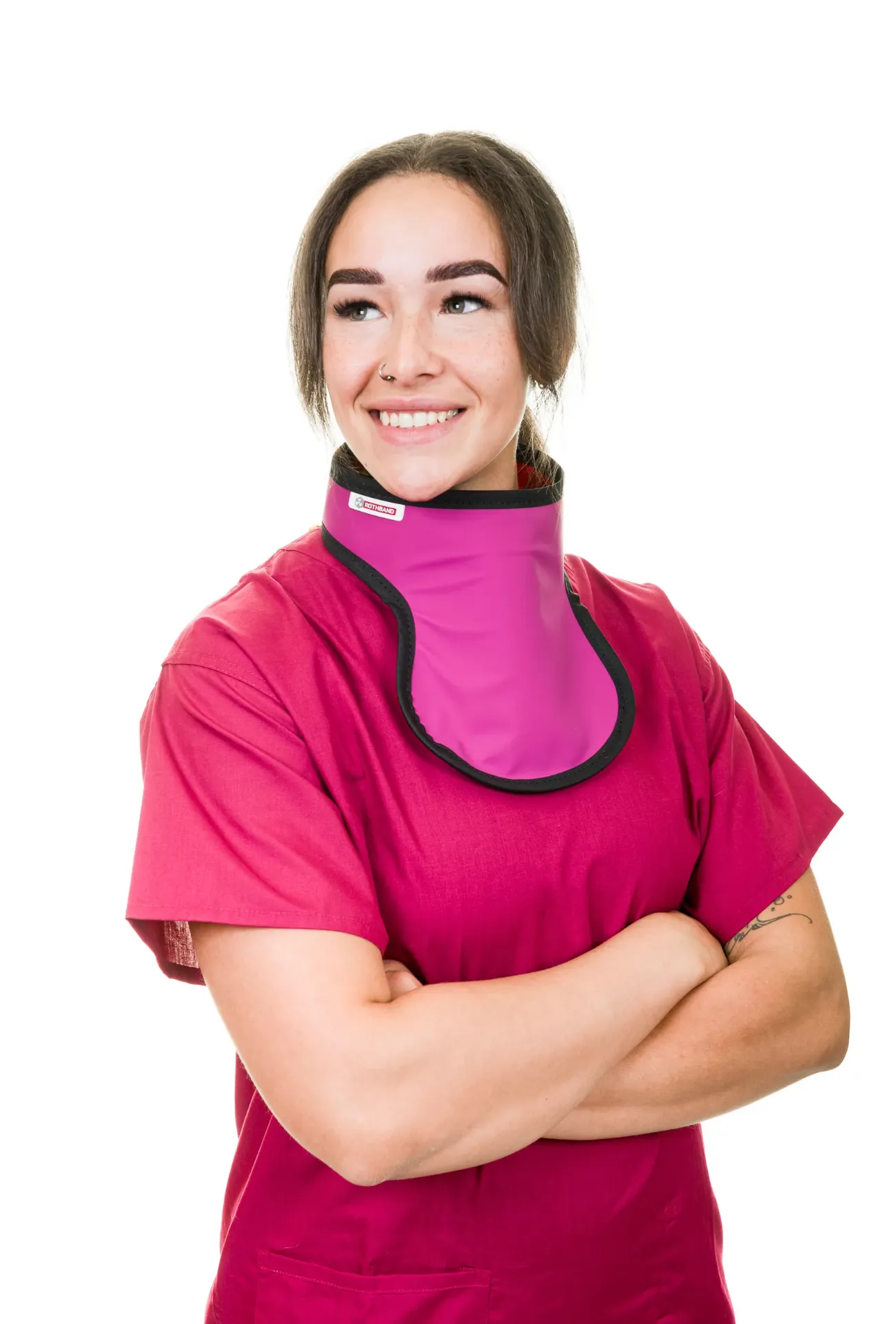 [TPV3PBST5] Thyroid - TPV (0.35, Lightweight Lead, Standard Thyroid Collar, Velcro Closure, Not Attached To Top/Apron, Royal Blue - BL, Black - KPL, Binding - Black, None / No Other Personalisation, No ID Flash)